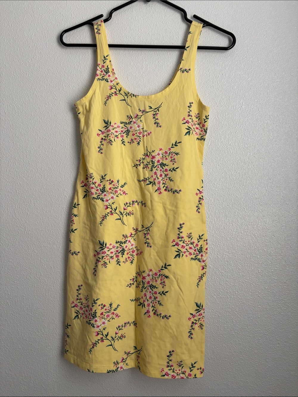 Forever 21 Yellow Floral Tank Dress